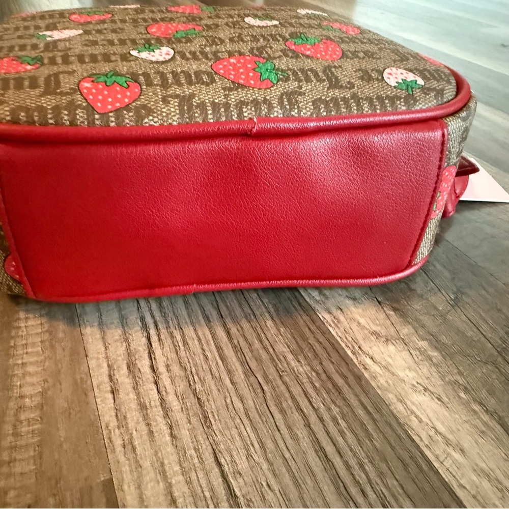 Juicy Couture Red and Brown Strawberry Crossbody Bag - Picture 6 of 16